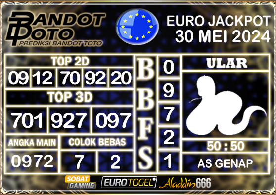 Prediksi Togel Euro Pools 30 MEI 2024