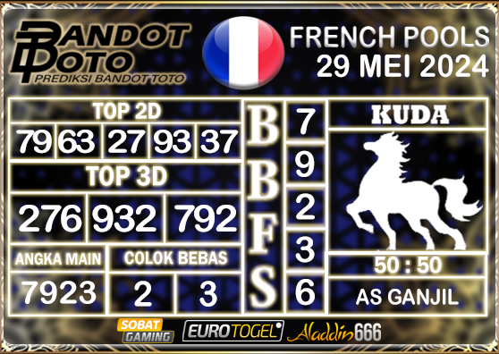 Prediksi Togel French Pools 29 MEI 2024