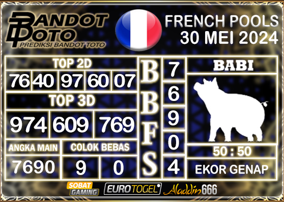 Prediksi Togel French Pools 30 MEI 2024