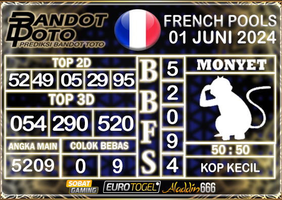 Prediksi Togel French Pools 01 JUNI 2024