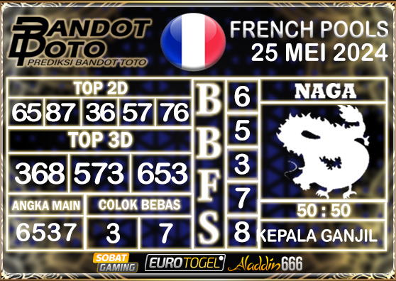 Prediksi Togel French Pools 25 MEI 2024