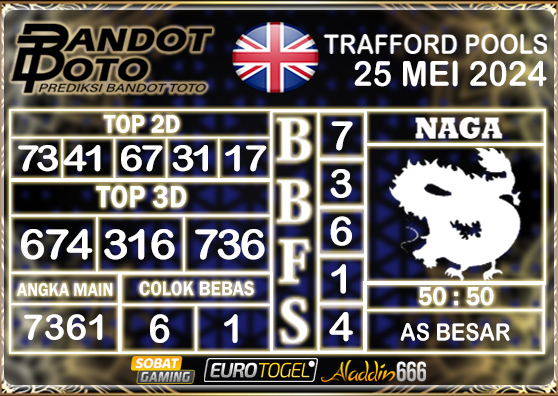 Prediksi Togel Trafford Pools 25 MEI 2024