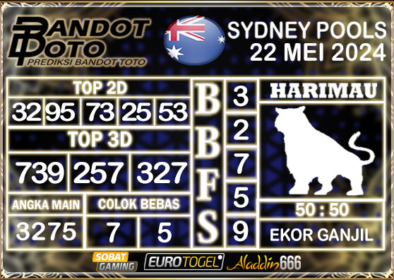 Prediksi Togel Sydney Pools 22 MEI 2024