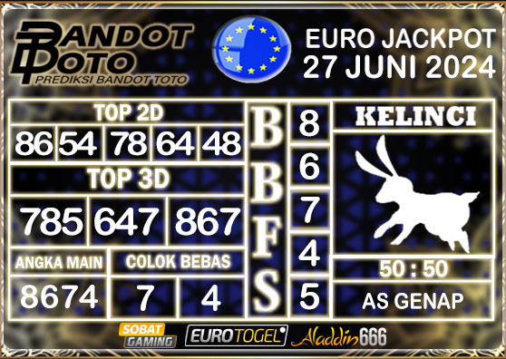 Prediksi Togel Euro Pools 27 JUNI 2024