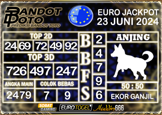 Prediksi Togel Euro Pools 23 JUNI 2024