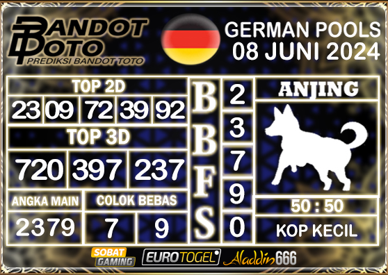 Prediksi Togel German Pools 09 JUNI 2024