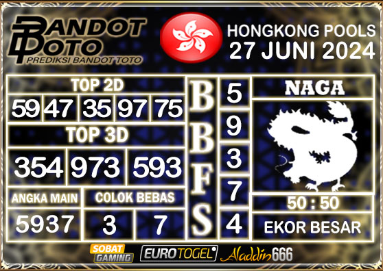 Prediksi Togel Hongkong Pools 27 JUNI 2024