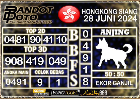 Prediksi Togel HK Siang 28 JUNI 2024