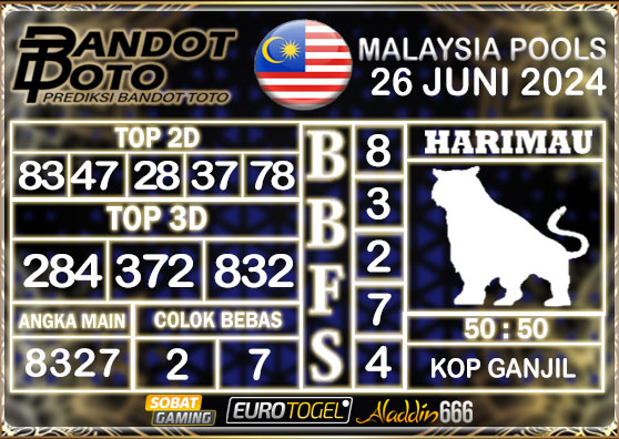 Prediksi Togel Malaysia 26 JUNI 2024