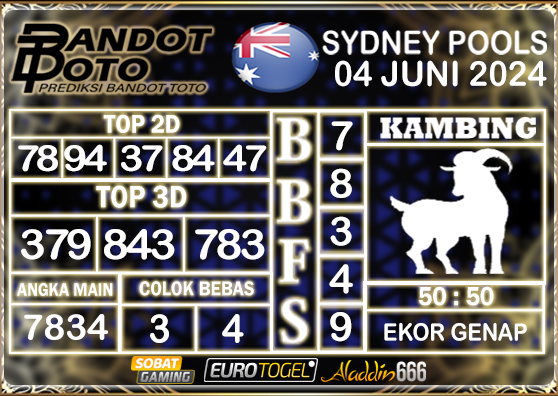 Prediksi Togel Sydney Pools 04 MEI 2024