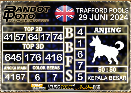 Prediksi Togel Trafford Pools 29 JUNI 2024