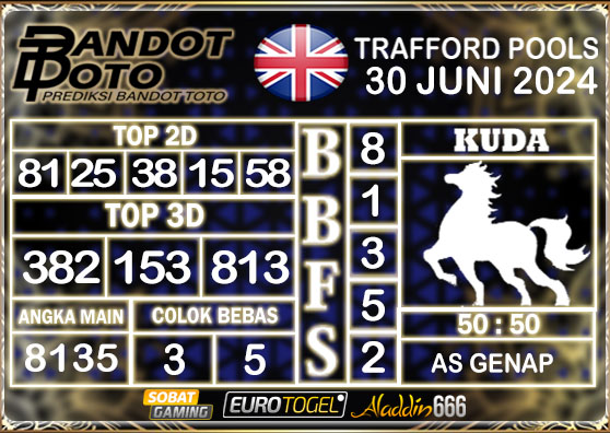 Prediksi Togel Trafford Pools 30 JUNI 2024