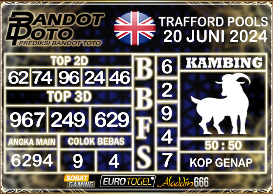 Prediksi Togel Trafford Pools 20 JUNI 2024