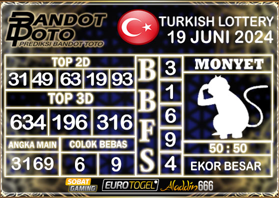 Prediksi Togel Turkey Pools 19 JUNI 2024