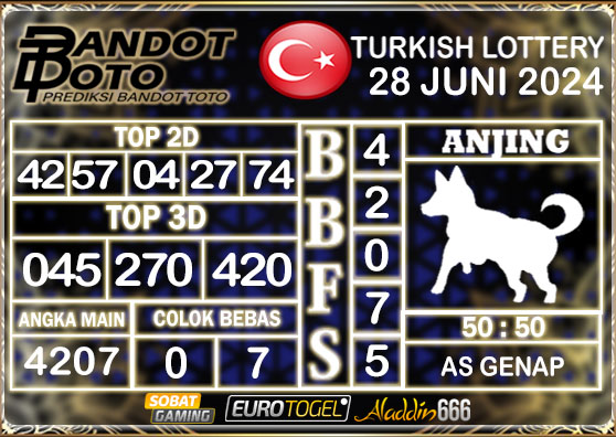 Prediksi Togel Turkey Pools 28 JUNI 2024