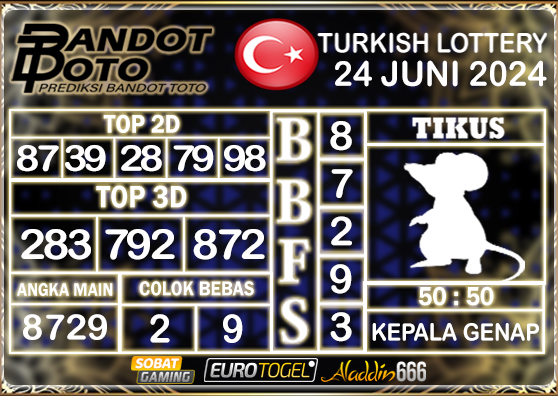 Prediksi Togel Turkey Pools 24 JUNI 2024