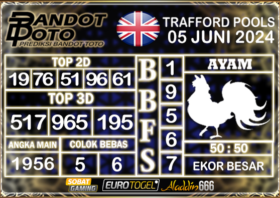 Prediksi Togel Trafford Pools 05 JUNI 2024