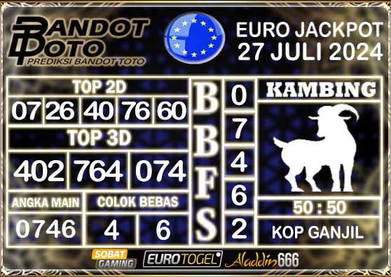 Prediksi Togel Euro Pools 27 Juli 2024