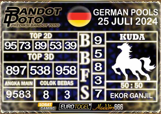 Prediksi Togel German Pools 25 Juli 2024