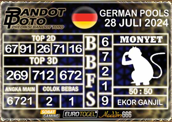 Prediksi Togel German Pools 28 Juli 2024