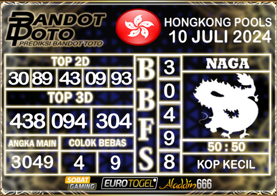 Prediksi Togel Hongkong Pools 10 Juli 2024