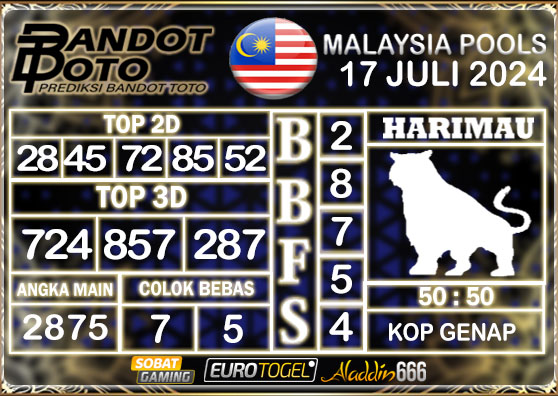 Prediksi Togel Malaysia 17 Juli 2024