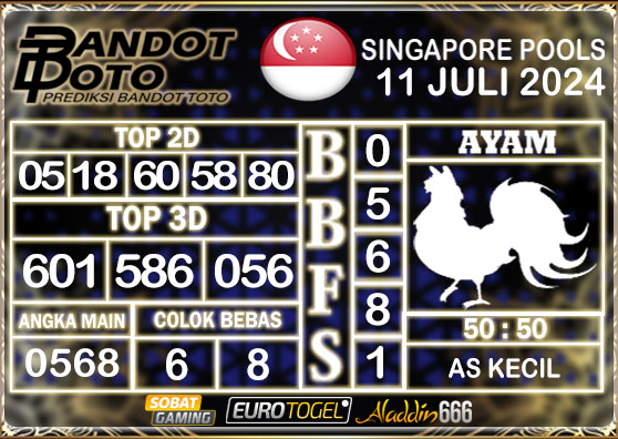 Prediksi Togel Singapore Pools 11 Juli 2024