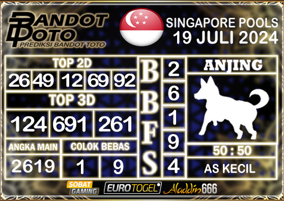 Prediksi Togel Singapore Pools 19 Juli 2024