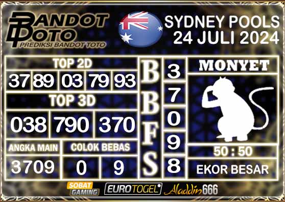 Prediksi Togel Sydney Pools 24 Juli 2024