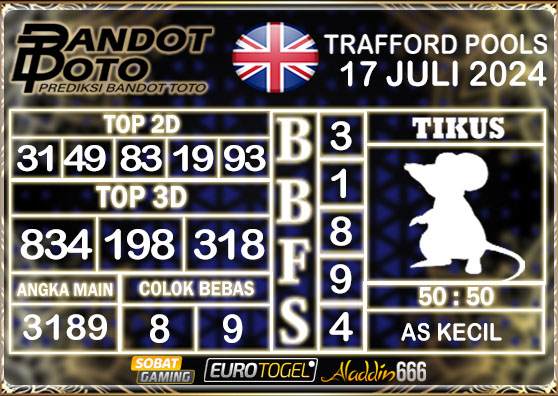 Prediksi Togel Trafford Pools 17 Juli 2024