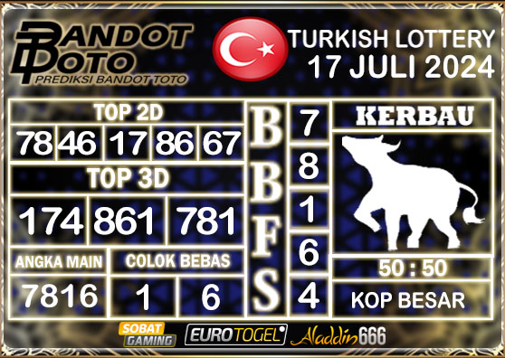 Prediksi Togel Turkey Pools 17 Juli 2024