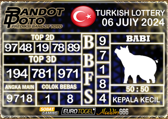 Prediksi Togel Turkey Pools 06 Juli 2024