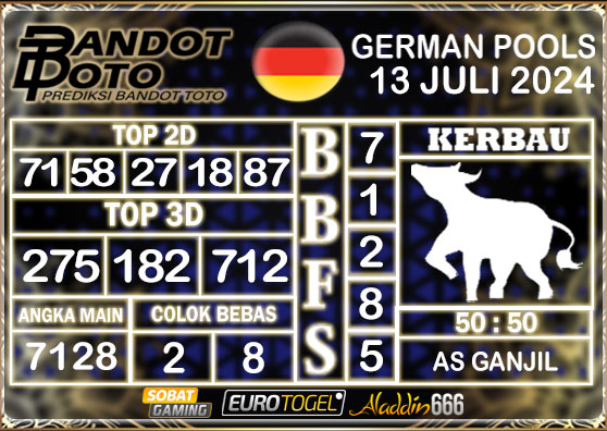 Prediksi Togel German Pools 13 Juli 2024