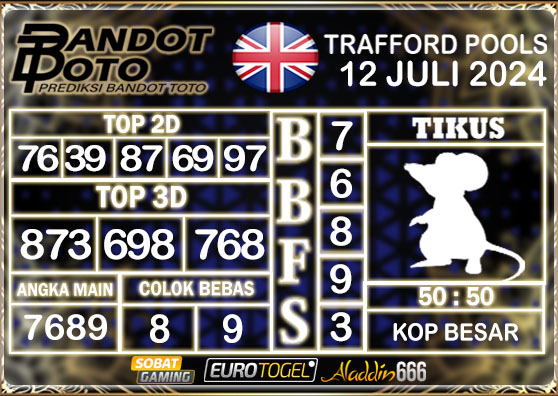 Prediksi Togel Trafford Pools 12 Juli 2024