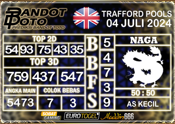 Prediksi Togel Trafford Pools 04 Juli 2024