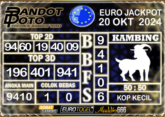 Prediksi Togel Euro Pools 20 OKTOBER 2024