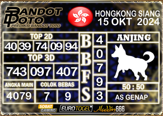 Prediksi Togel HK Siang 15 OKTOBER 2024