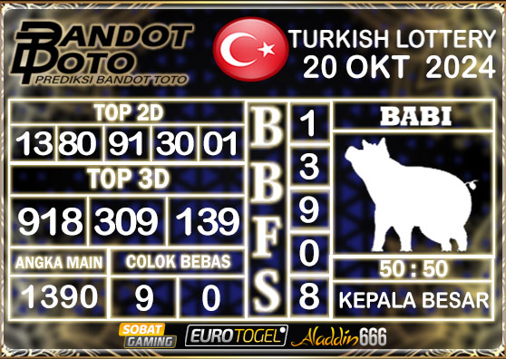 Prediksi Togel Turki Pools 20 OKTOBER 2024